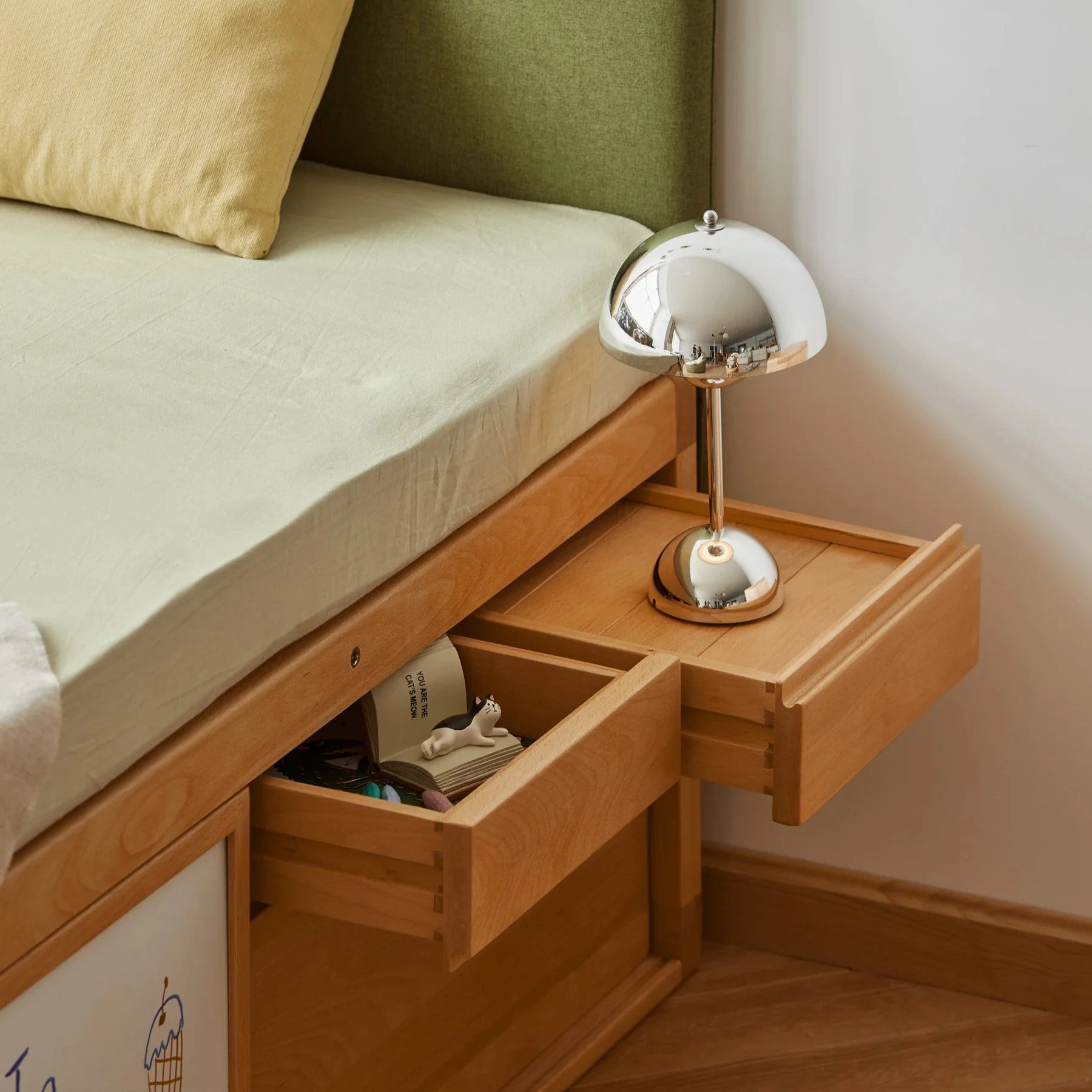 Cozy Corner Wooden Built-In Storage Children’s Bed - Image 6