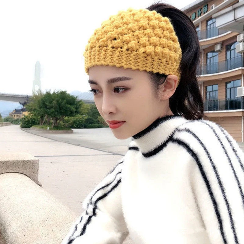 Cozy Crown Elastic Knitted Headband - Image 11