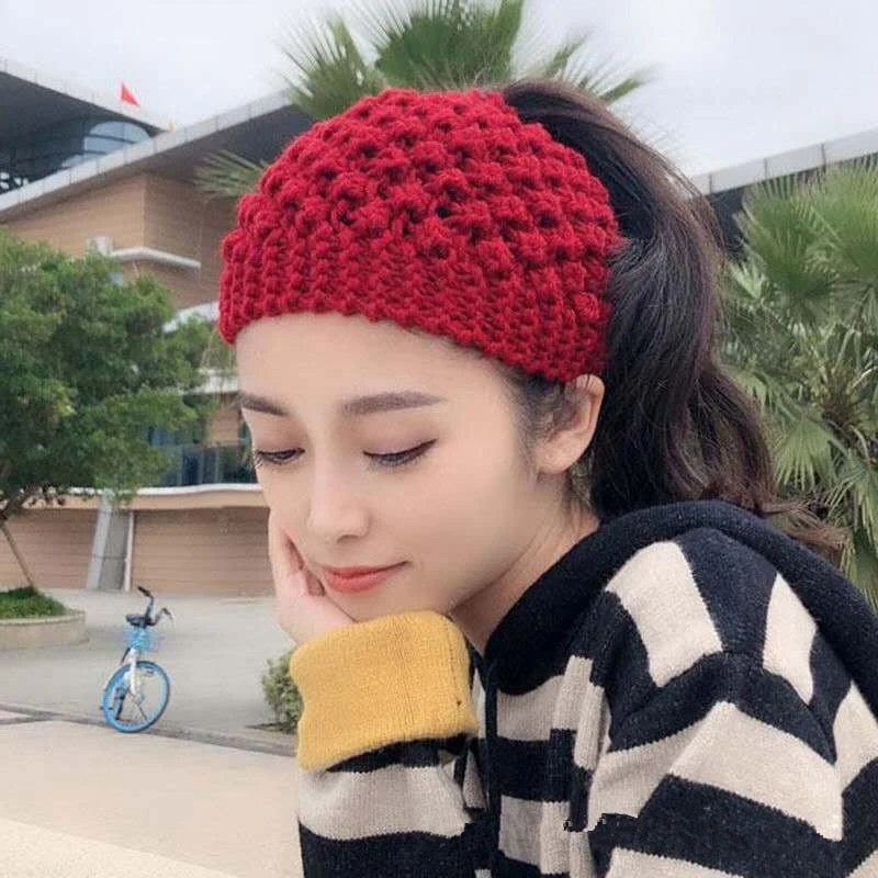 Cozy Crown Elastic Knitted Headband - Image 4