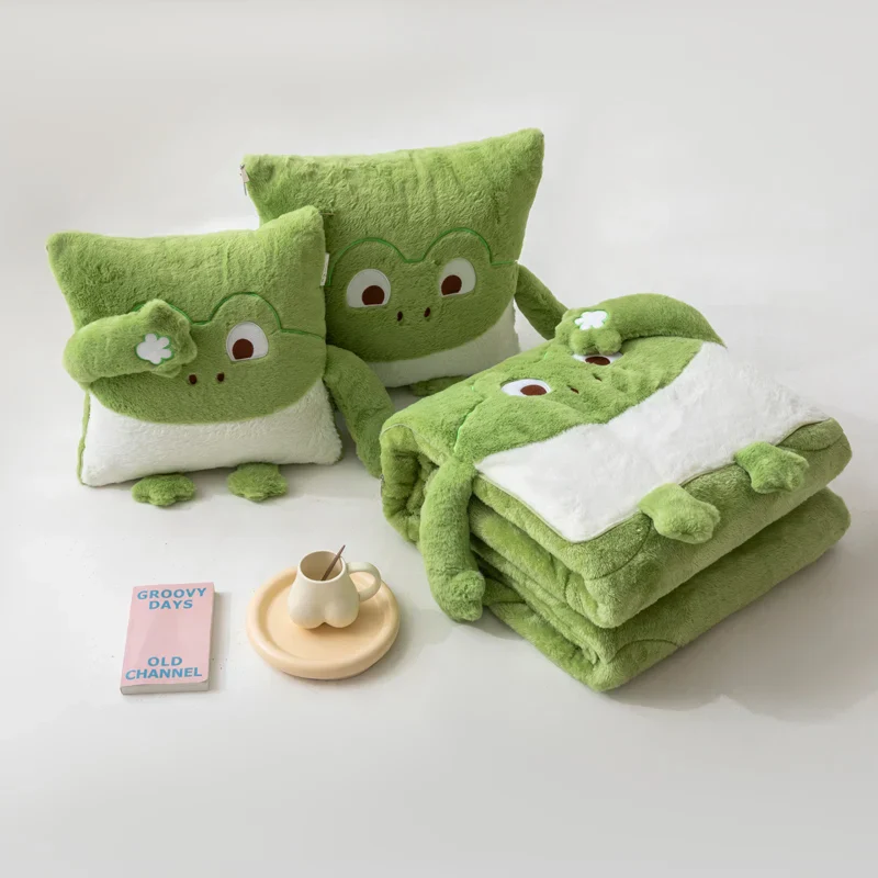 Cozy Dreams Mini Monster Quilted Pillow Blanket - Image 2