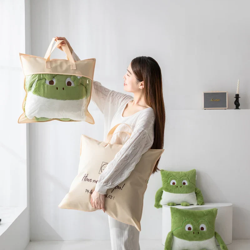 Cozy Dreams Mini Monster Quilted Pillow Blanket - Image 6