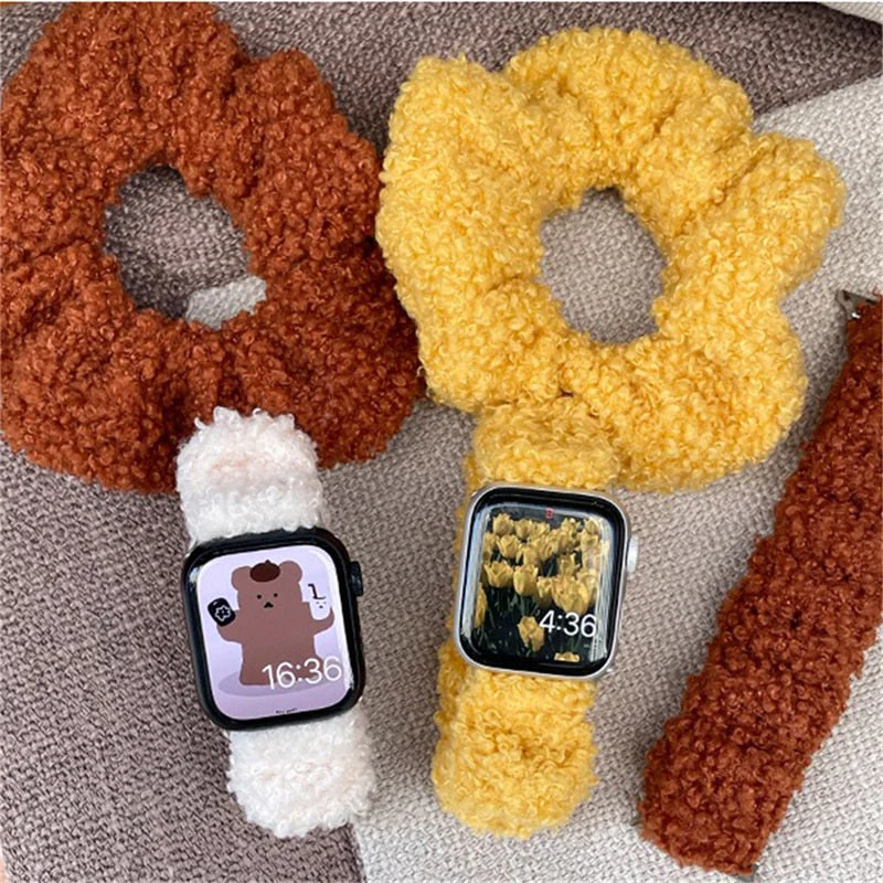 Cozy Plush Smart Watch Wristband - Image 6