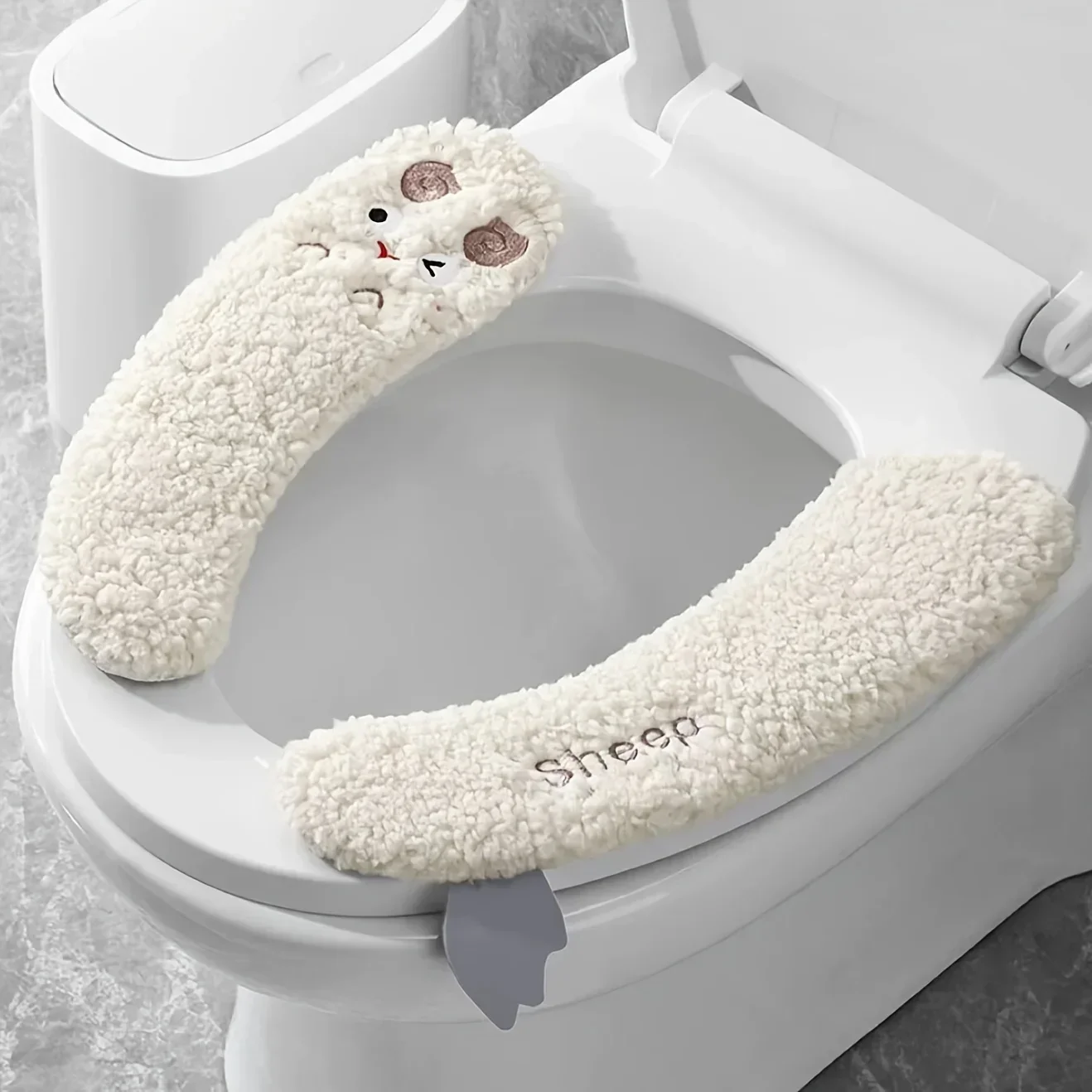 Cozy Plush Warm Toilet Seat Cover - Image 3