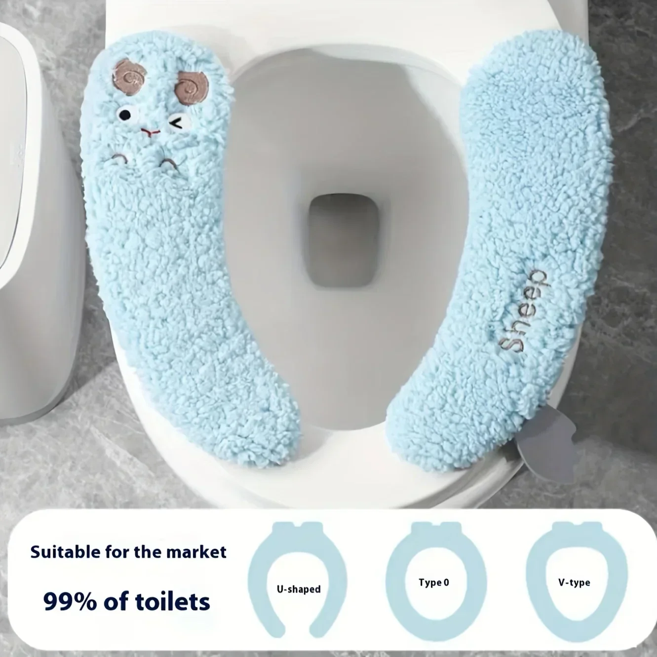 Cozy Plush Warm Toilet Seat Cover - Image 4