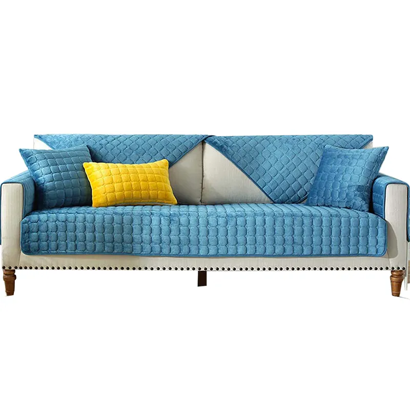 Cozy Soft Thick Plush Non-Slip Sofa Cover - Image 6