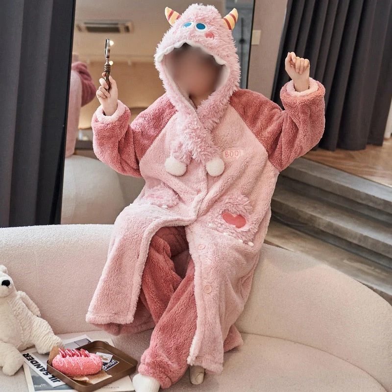 Cozy Thick Winter Blanket Pajamas - Image 4
