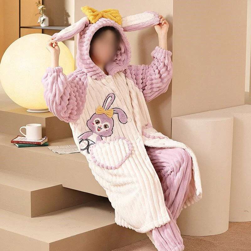 Cozy Thick Winter Blanket Pajamas - Image 8