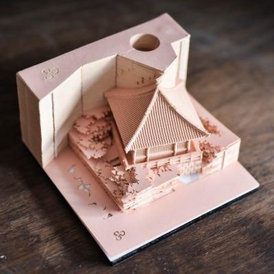 Creative 3D Ancient Architectural Creative Paper - Image 13