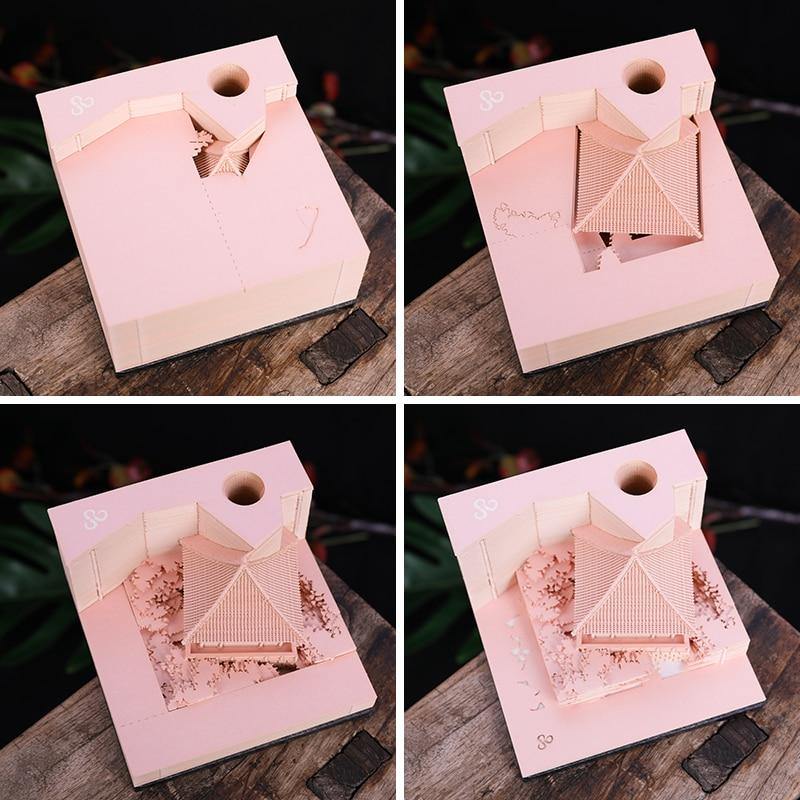 Creative 3D Ancient Architectural Creative Paper - Image 28