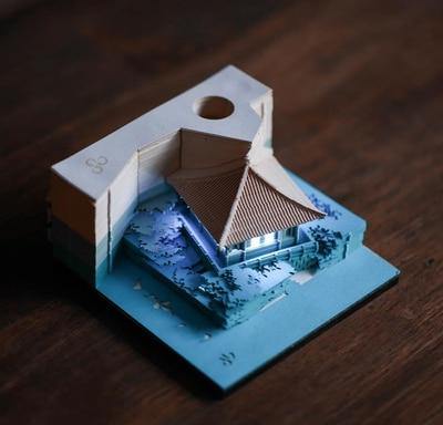 Creative 3D Ancient Architectural Creative Paper - Image 29
