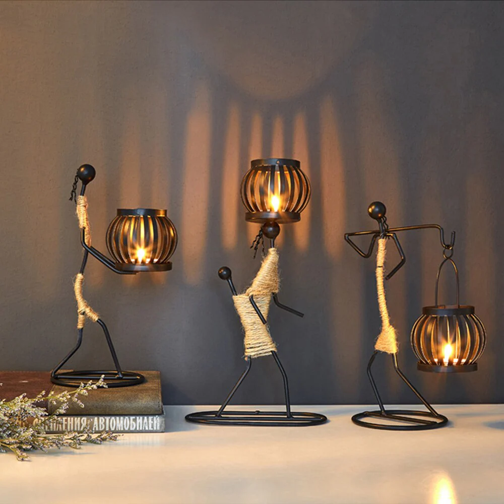 Creative Beautiful Nordic Iron Candle Holder - Image 9
