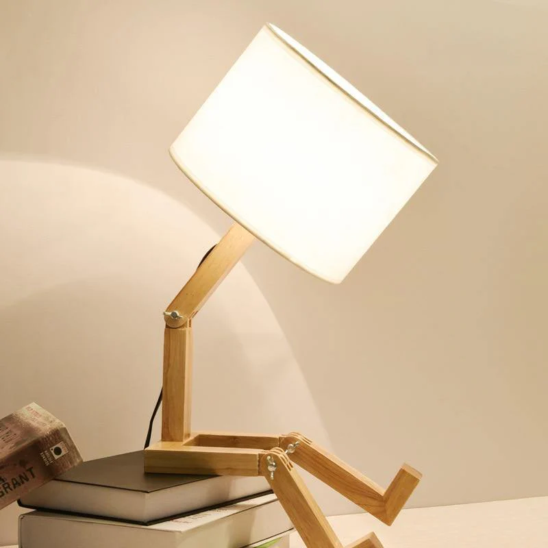 Creative Book Holder Robot Shape Table Lamp - Image 3
