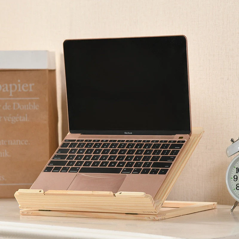 Creative Bookworm Wooden Tablet Stand - Image 2
