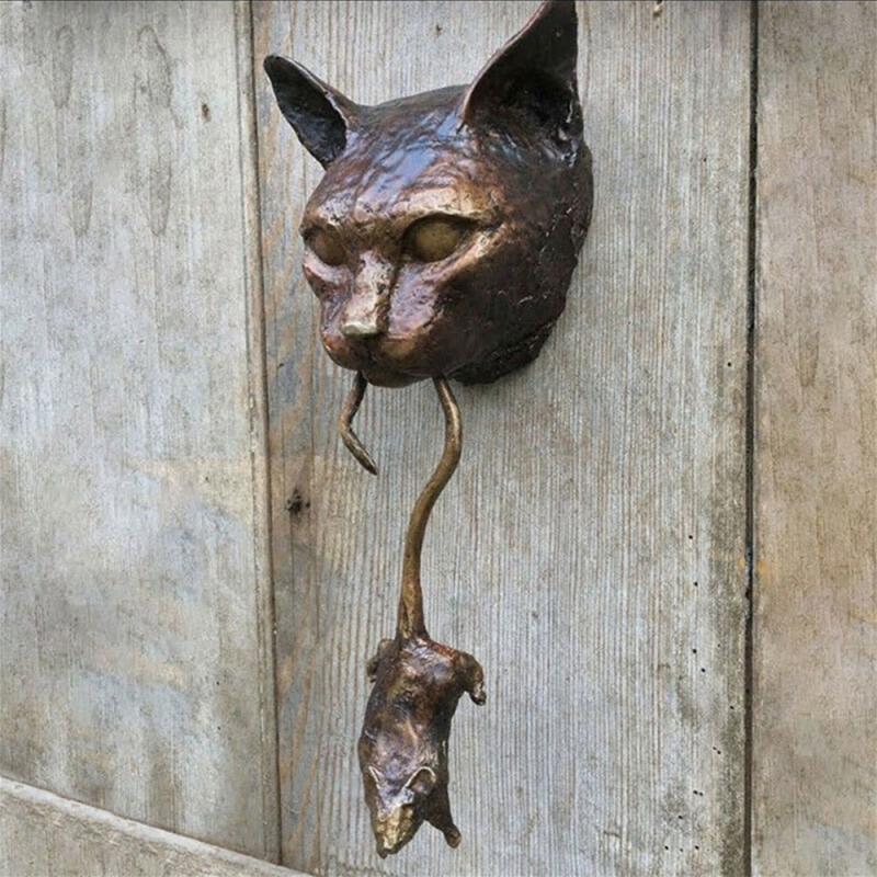Creative Cat And Mouse Metal Door Knocker - Image 6