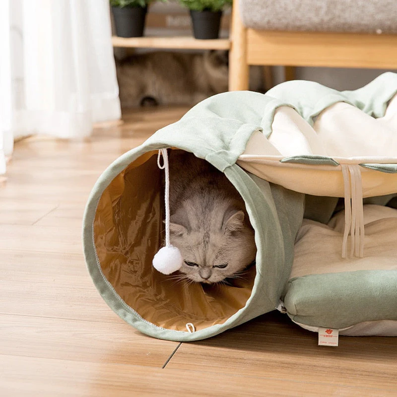 Creative Comfy Cat Sleeping Tunnel Bed - Image 2