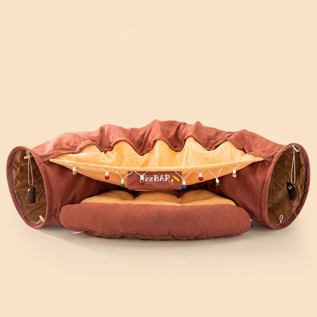 Creative Comfy Cat Sleeping Tunnel Bed - Image 3