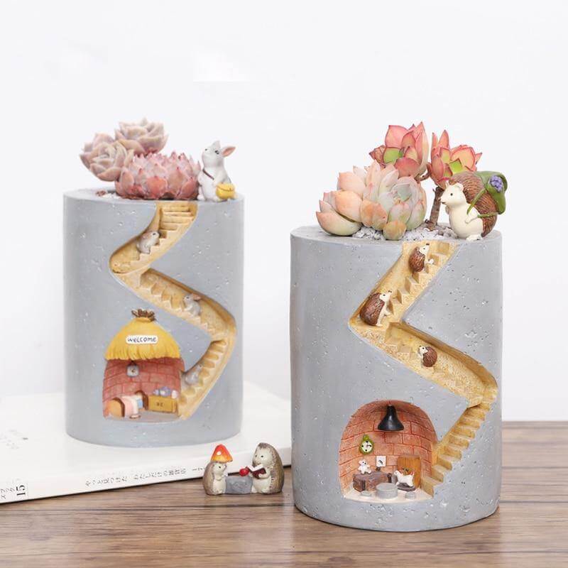Creative Cozy Minimal Animal Life Flower Pot - Image 5