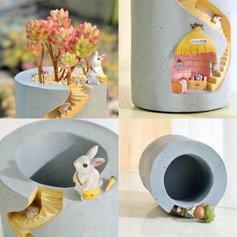 Creative Cozy Minimal Animal Life Flower Pot - Image 6