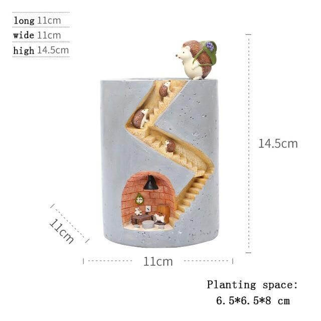 Creative Cozy Minimal Animal Life Flower Pot - Image 7