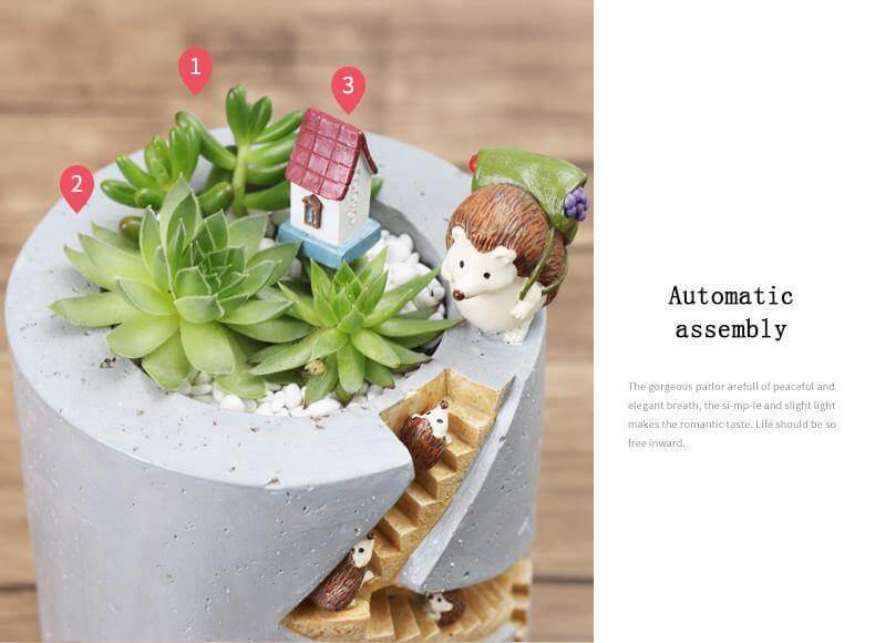 Creative Cozy Minimal Animal Life Flower Pot - Image 8