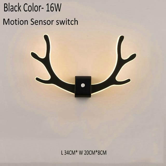 Creative Deer Antler Wall Lamp with Motion Sensor - Image 13