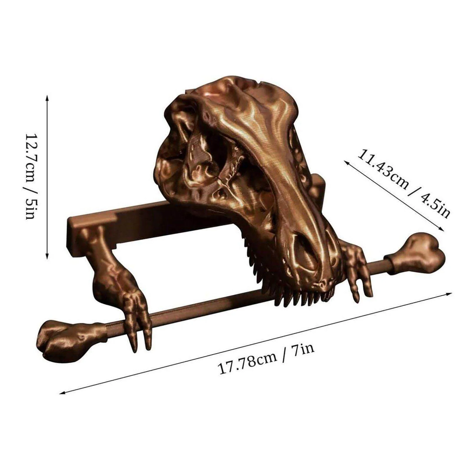 Creative Dinosaur Skeleton Toilet Paper Holder - Image 3