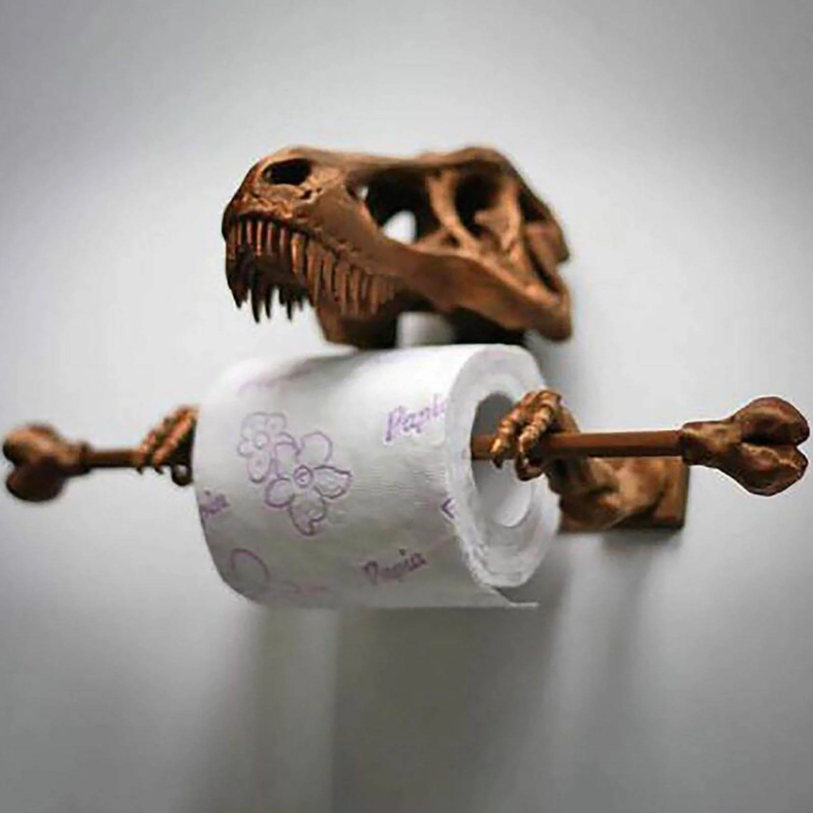 Creative Dinosaur Skeleton Toilet Paper Holder - Image 4
