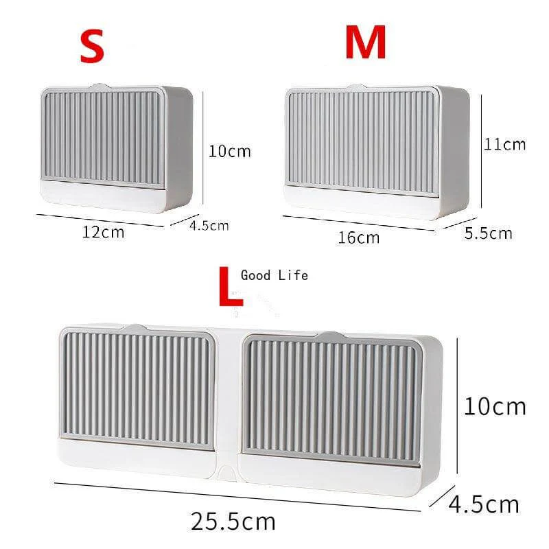 Creative Double Storage Wall Mounted Soap Box - Image 13