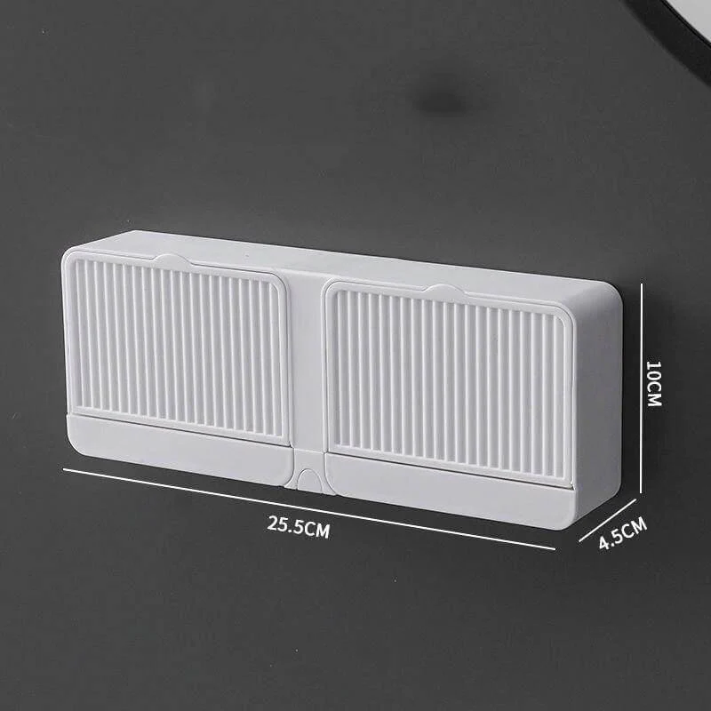Creative Double Storage Wall Mounted Soap Box - Image 15