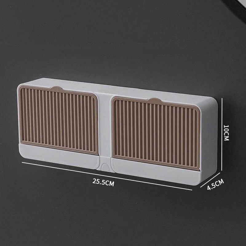 Creative Double Storage Wall Mounted Soap Box - Image 19