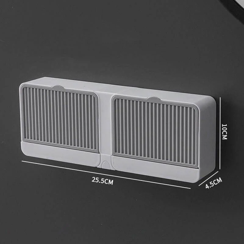 Creative Double Storage Wall Mounted Soap Box - Image 22
