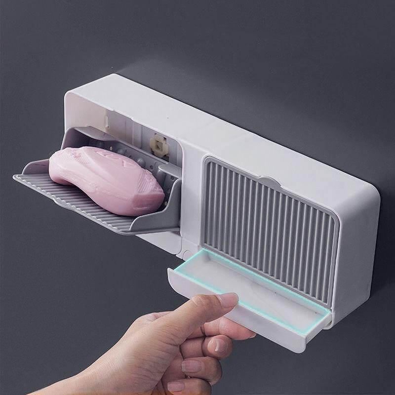 Creative Double Storage Wall Mounted Soap Box - Image 9