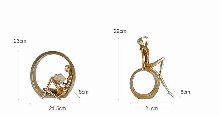 Creative European Miniature Modern Girl Figurines - Image 11