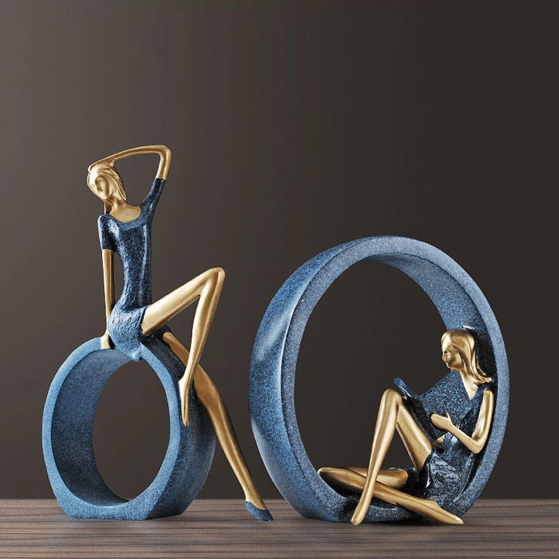 Creative European Miniature Modern Girl Figurines - Image 12