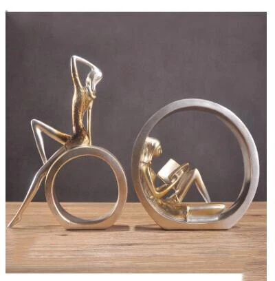 Creative European Miniature Modern Girl Figurines - Image 3
