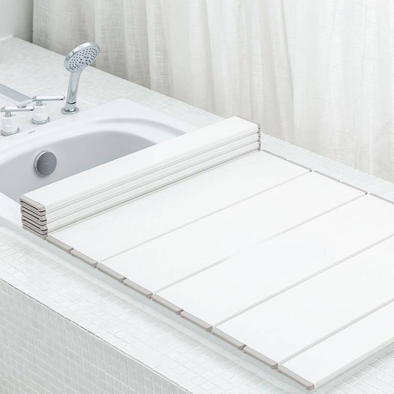 Creative Foldable Anti-Dust Bathtub Cover Tray - Image 2
