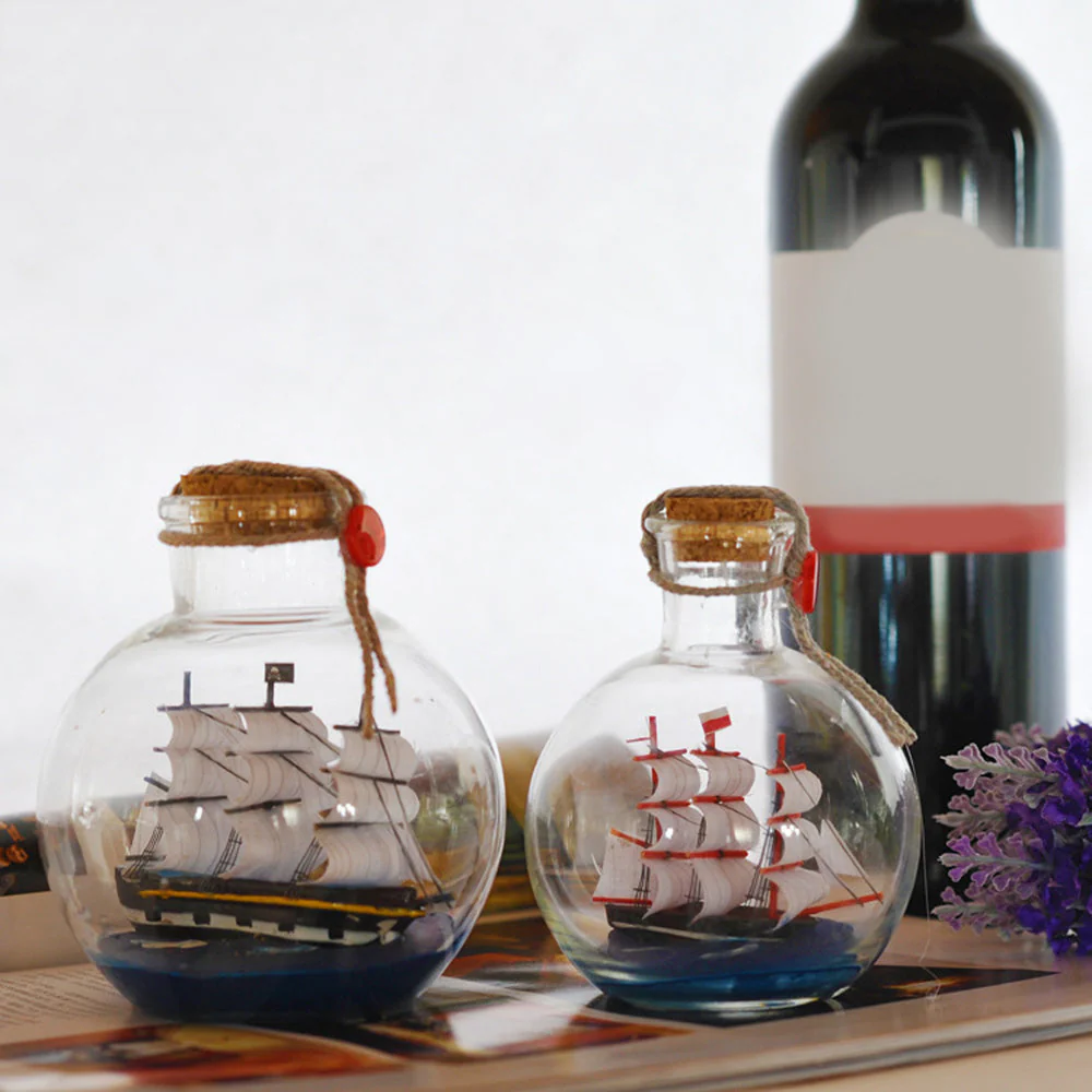 Creative Glass Bottle Ship - Image 6