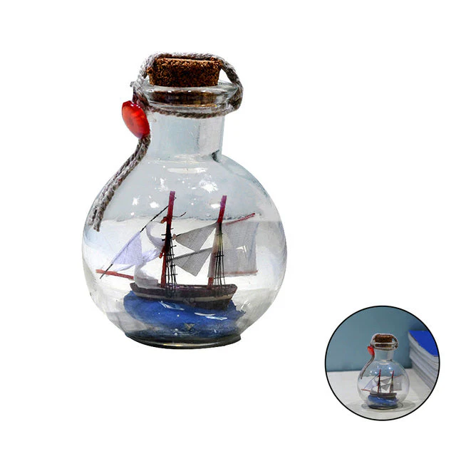Creative Glass Bottle Ship - Image 7