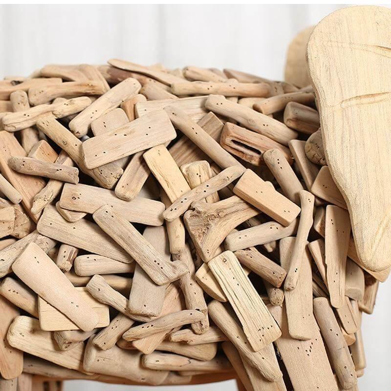 Creative Handmade Asian Style Wooden Elephant - Image 6