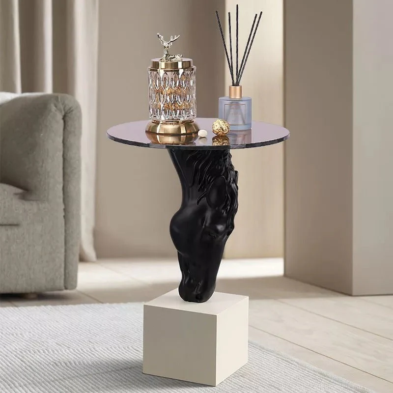 Creative Horse Head Statue Side Table - Image 3