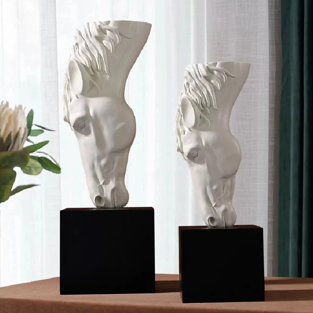 Creative Horse Head Statue Side Table - Image 6