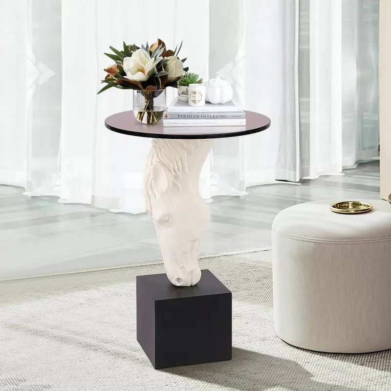 Creative Horse Head Statue Side Table - Image 7