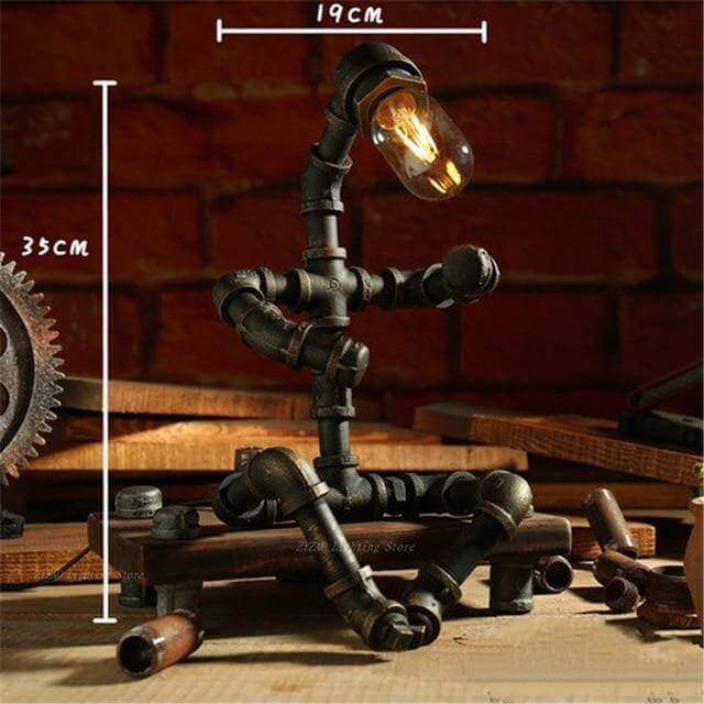 Creative Iron Vintage Robotic Lamps - Image 7