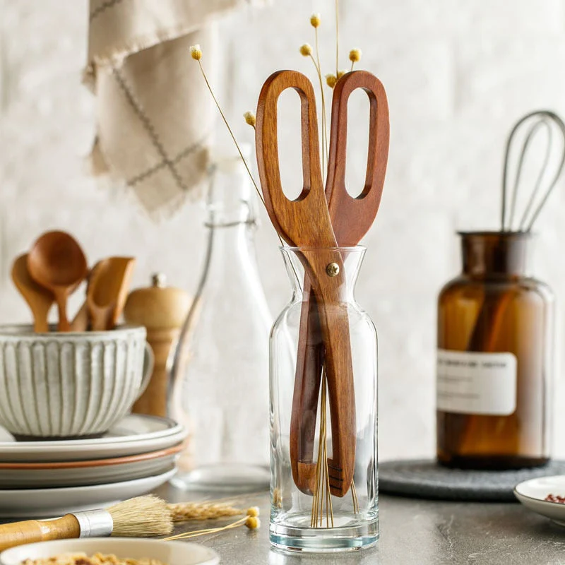 Creative Kitchen Wooden Tongs - Image 2