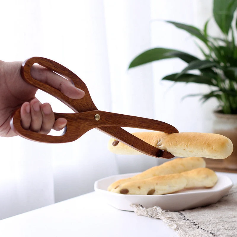 Creative Kitchen Wooden Tongs - Image 4
