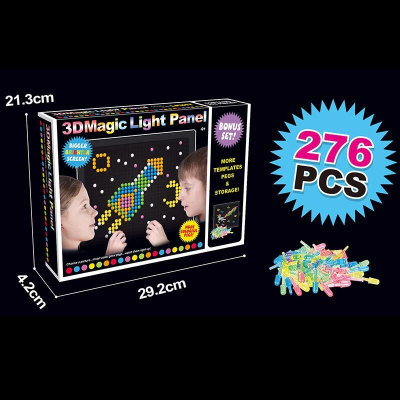 Creative LED 3D Pixel Puzzle Toy Set - Image 2