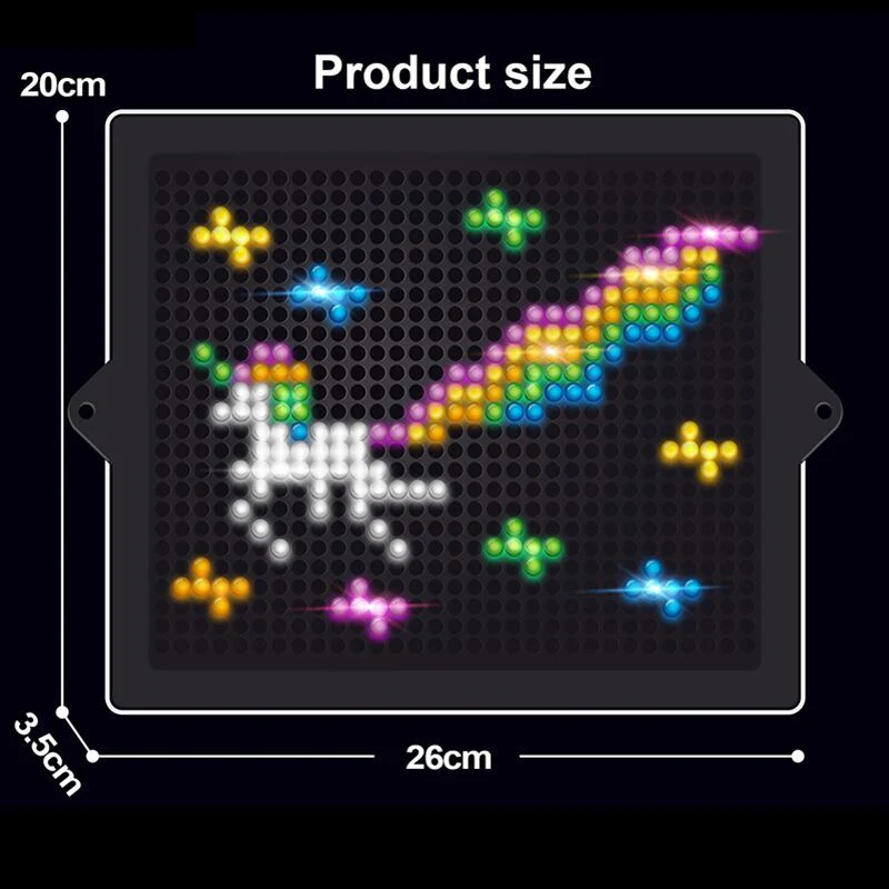 Creative LED 3D Pixel Puzzle Toy Set - Image 5