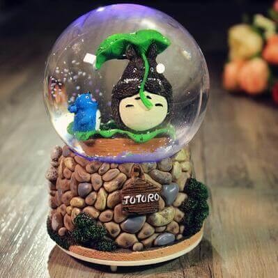Creative LED Crystal Ball Music Box Glowing light Night Decor - Image 12