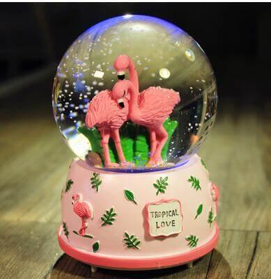 Creative LED Crystal Ball Music Box Glowing light Night Decor - Image 3