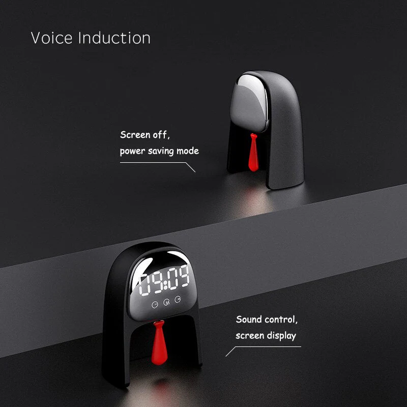 Creative LED Voice Control Gentleman Alarm Clock - Image 11